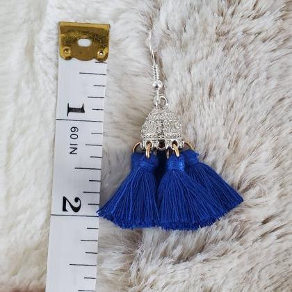 Aretez Royal Blue Tibetan Style Hook Earrings |..